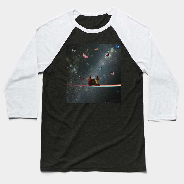 Cosmic date Baseball T-Shirt by cosmiceden